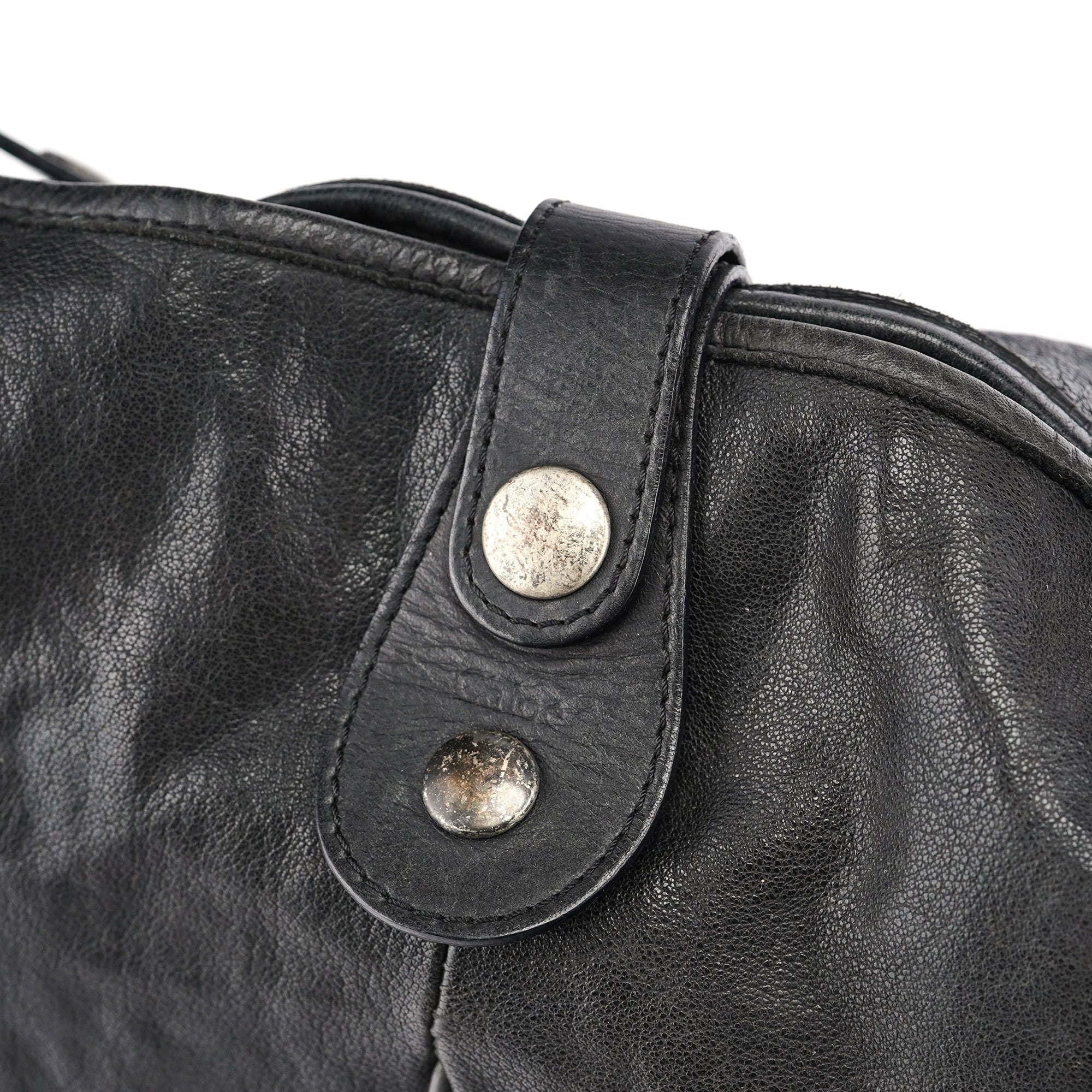 Chloé Sac porté épaule Silverado en cuir noir