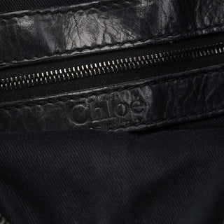 Chloé Black Leather Silverado Shoulder Bag