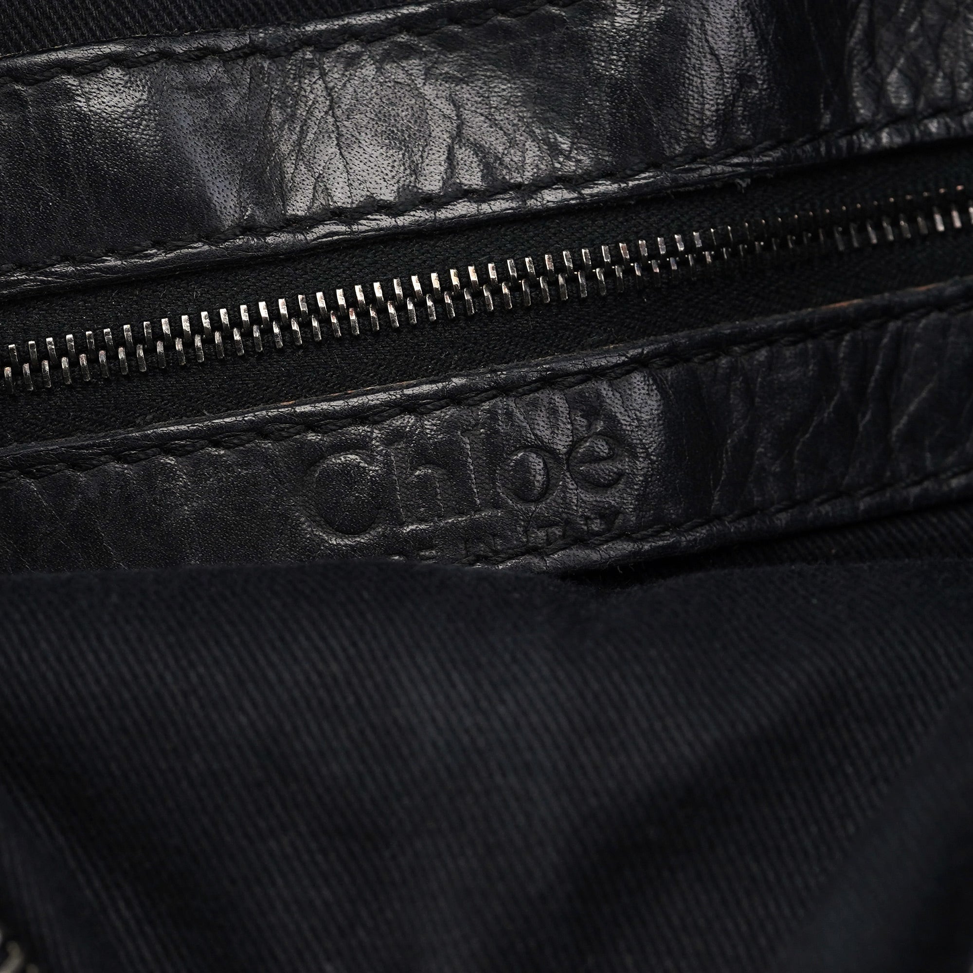 Chloé Black Leather Silverado Shoulder Bag