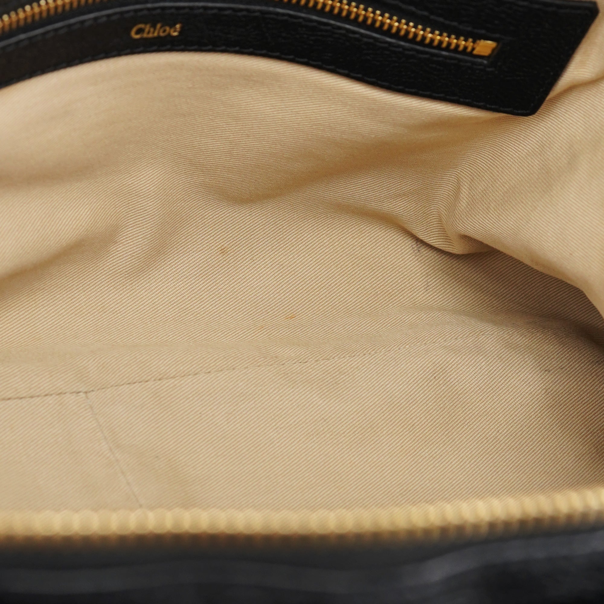 Chloé Black Leather Tote Bag