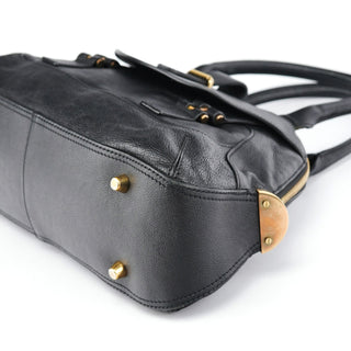 Chloé Black Leather Tote Bag