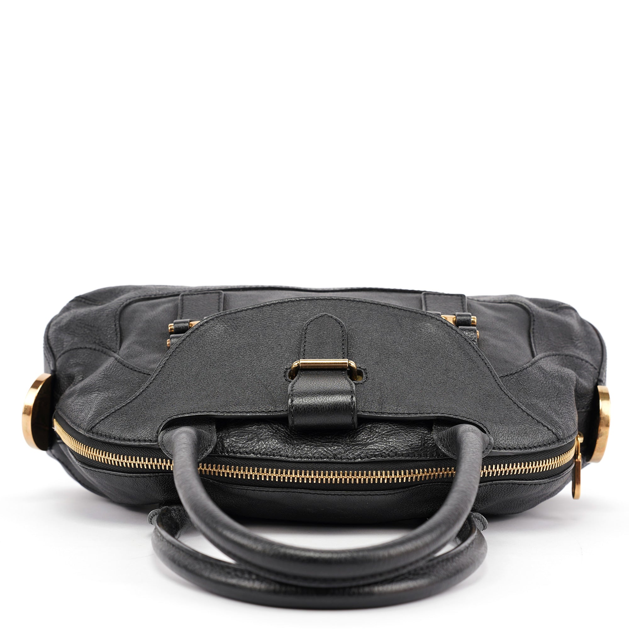 Chloé Black Leather Tote Bag