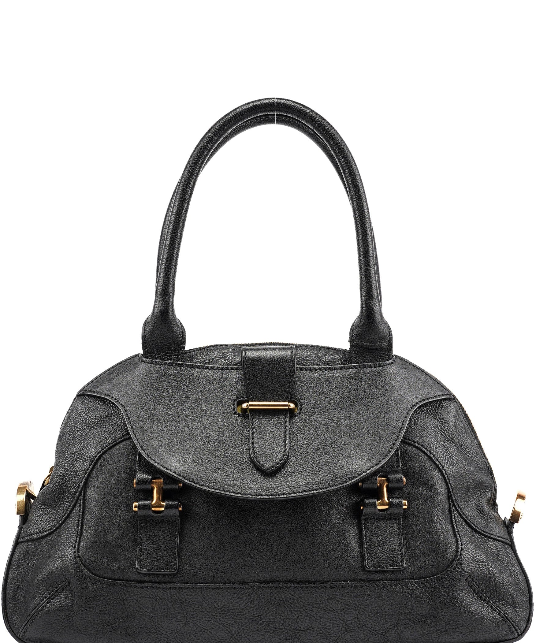 Chloé Black Leather Tote Bag