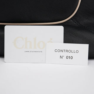 Chloe Black Leather Tote Bag