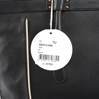 Chloe Black Leather Tote Bag