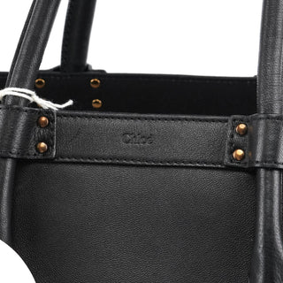 Chloe Black Leather Tote Bag