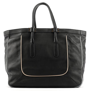 Chloe Black Leather Tote Bag