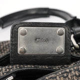 Chloé Black Leather Tweed Paddington Shoulder Bag