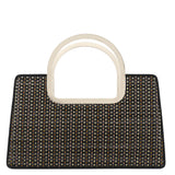 Chloé Black Multicolour Woven Metal Top Handle Bag