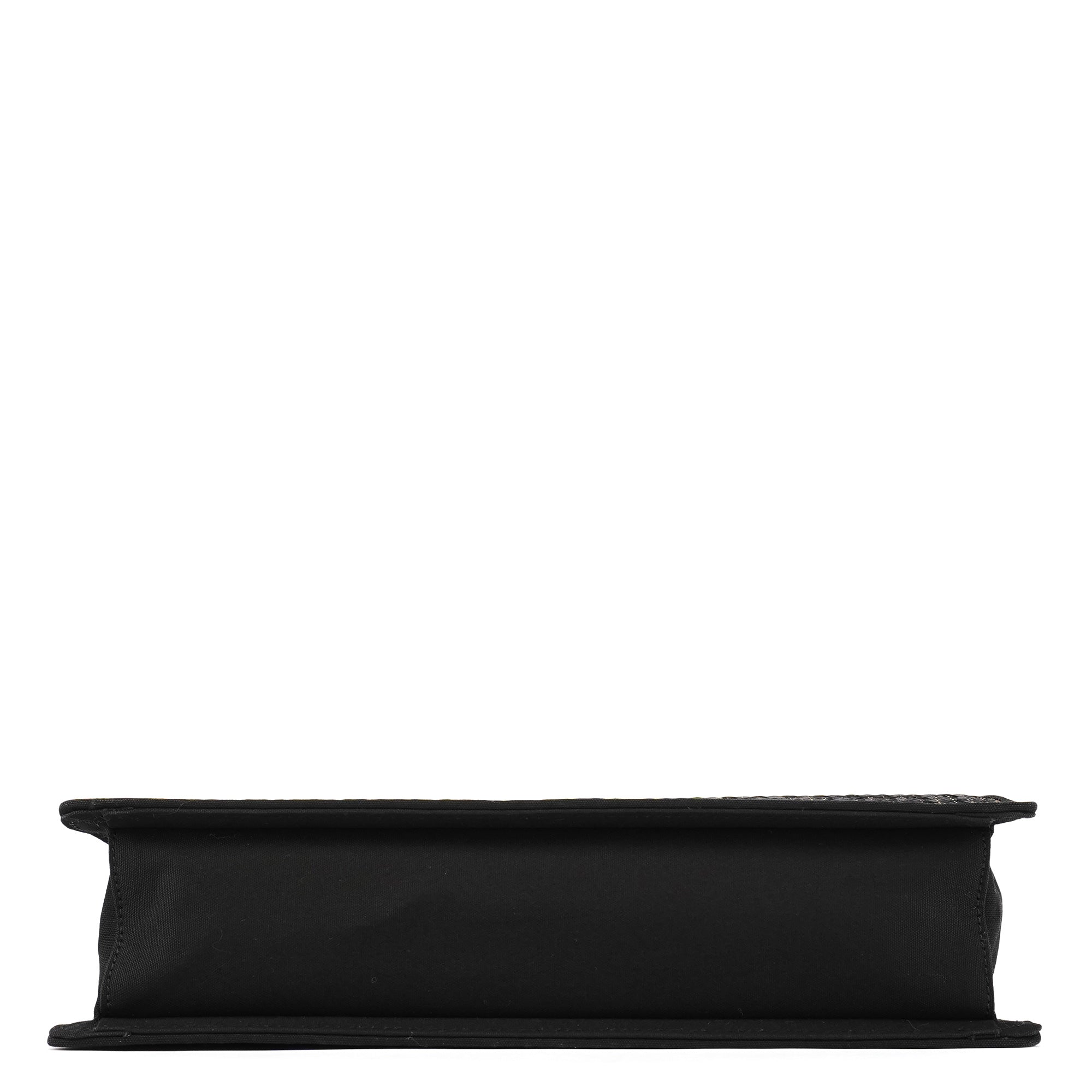 Chloé Black Multicolour Woven Metal Top Handle Bag