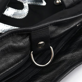 Chloé Black Nylon Silver Logo Tote Bag