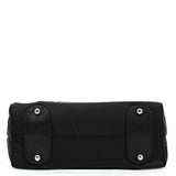 Chloé Sac cabas Logo argenté en nylon noir