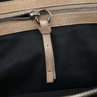 Chloe Black Patent Leather Bay Tote Bag