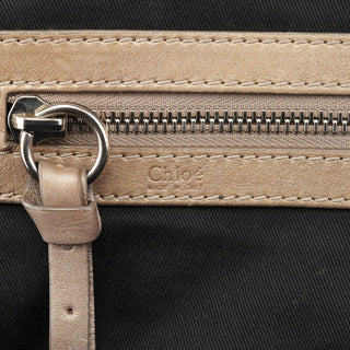 Chloe Black Patent Leather Bay Tote Bag