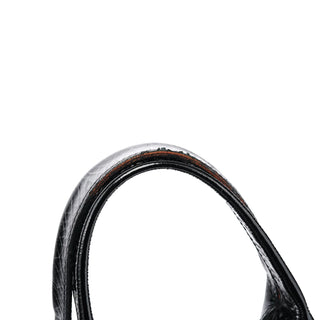 Chloe Black Patent Leather Bay Tote Bag