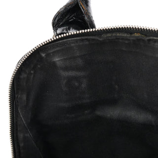 Chloe Black Patent Leather Bay Tote Bag