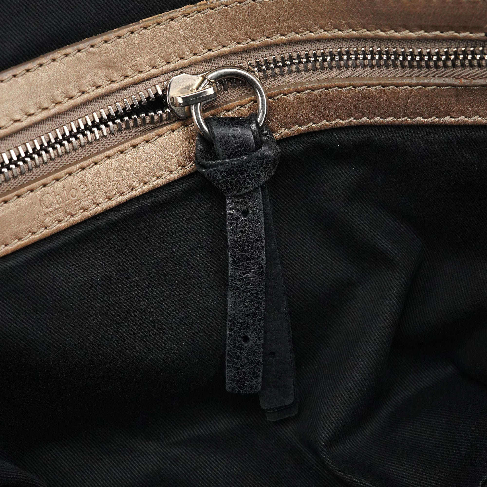 Chloé Sac cabas Bay en cuir verni noir