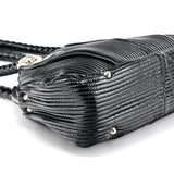 Chloe Black Patent Leather Bay Tote Bag
