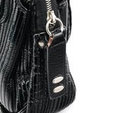 Chloe Black Patent Leather Bay Tote Bag