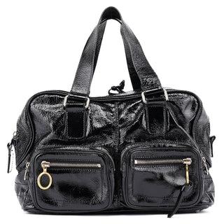 Chloé Black Patent Leather Betty Tote Bag