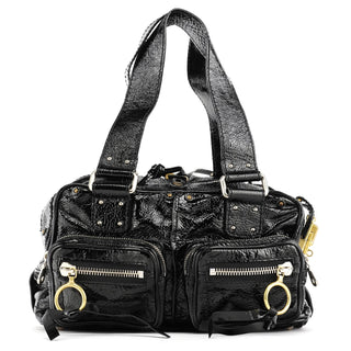 Chloe Black Patent Leather Betty Tote Bag