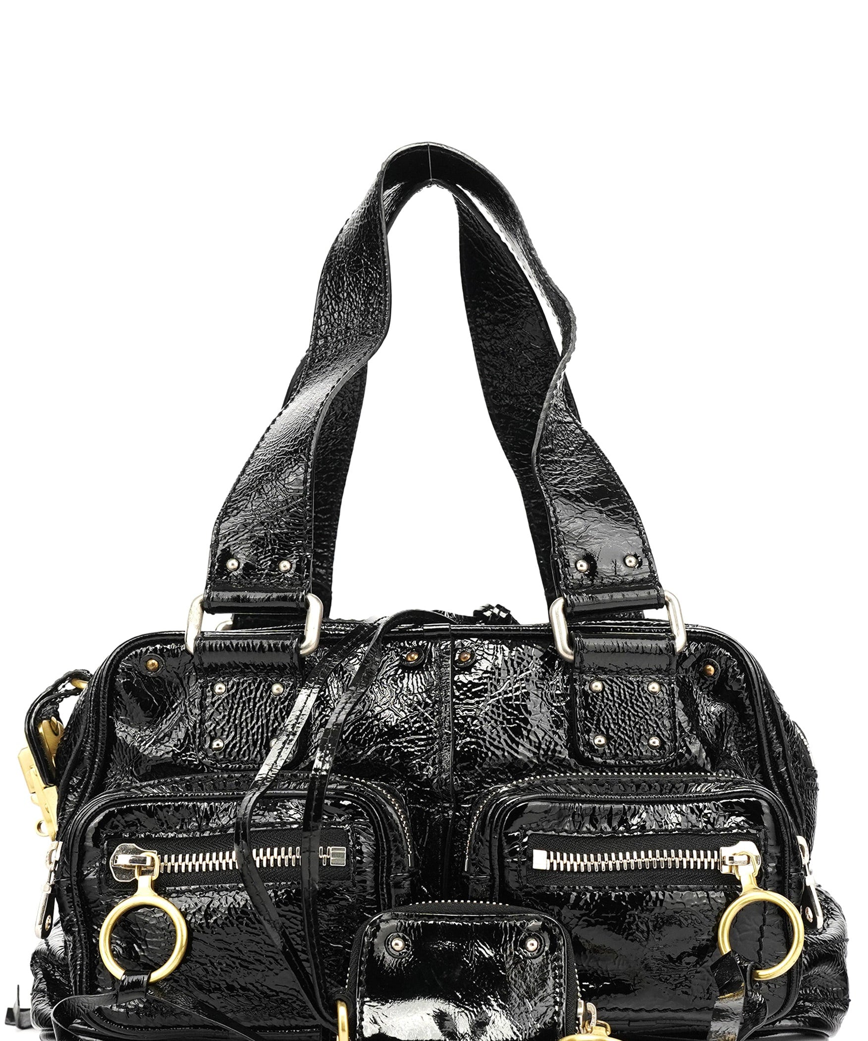 Chloe Black Patent Leather Betty Tote Bag