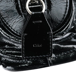 Chloe Black Patent Leather Betty Tote Bag
