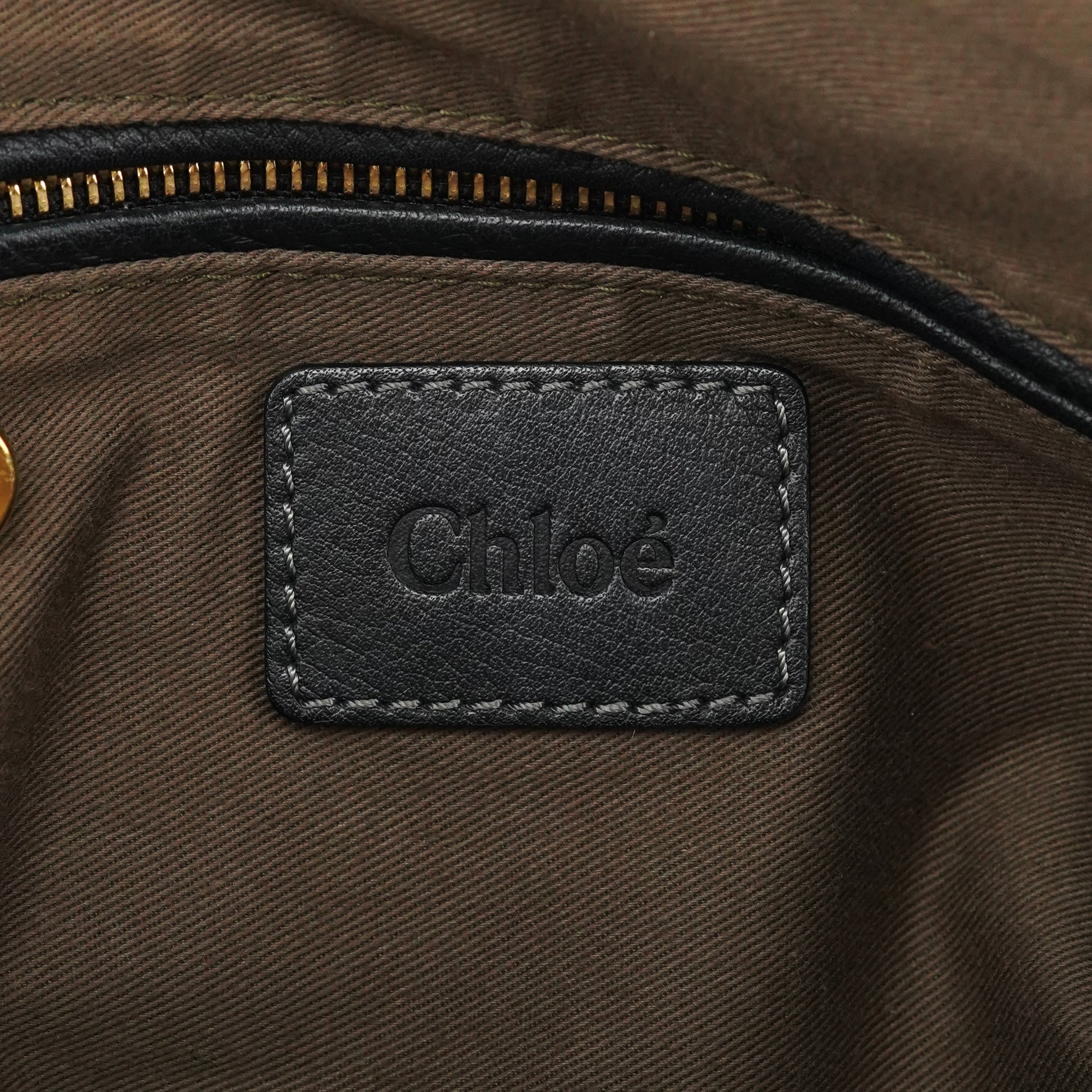 Chloé Black Pebbled Leather Marcie 2-Way Bag