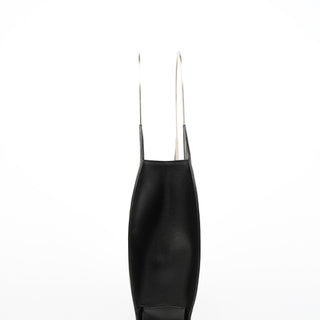 Chloe Black Pebbled Leather Metal Handle Bag