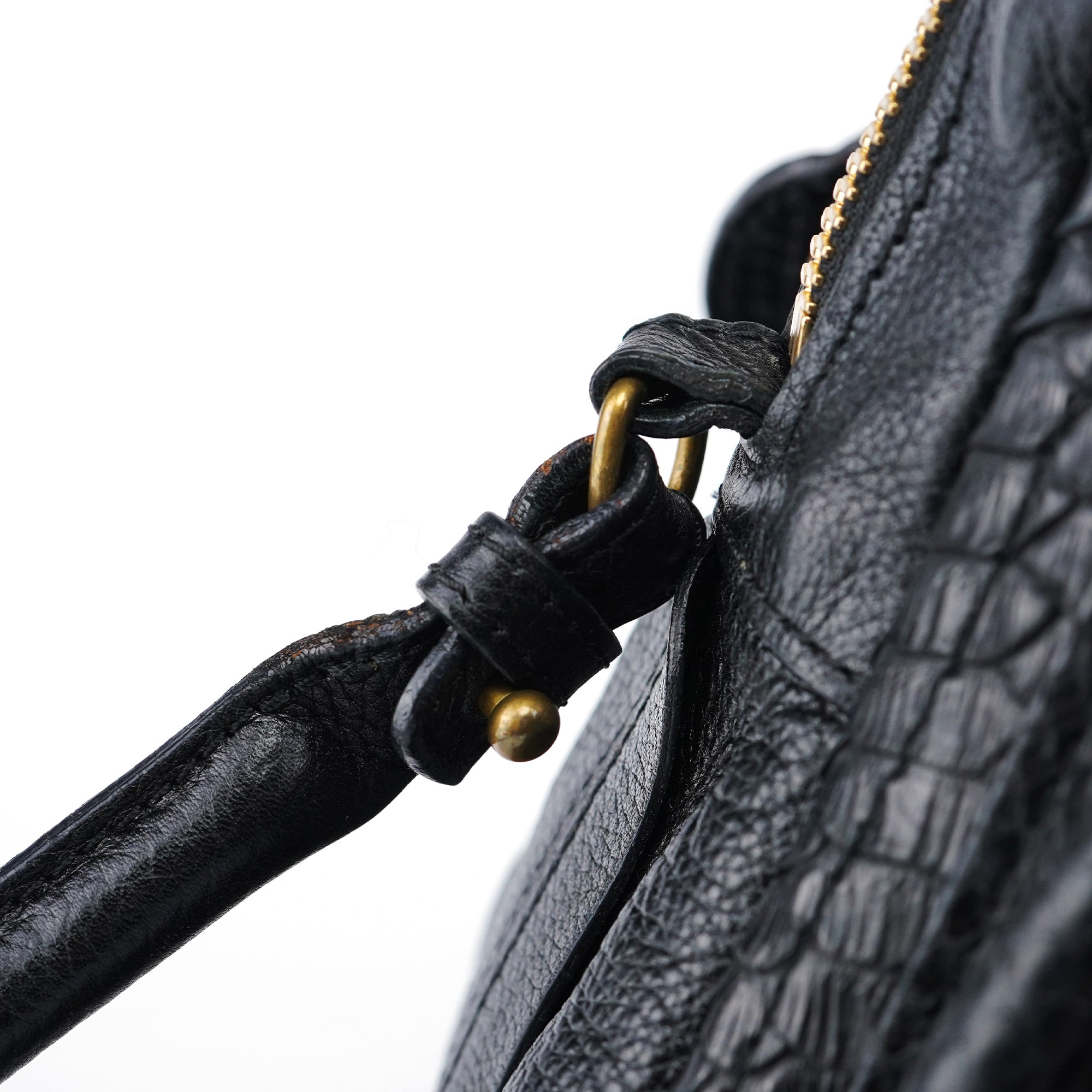 Chloé Black Python Paraty 2-Way Shoulder Bag