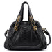 Chloé Black Python Paraty 2-Way Shoulder Bag