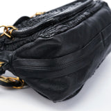 Chloé Sac deux portés Paraty en python noir