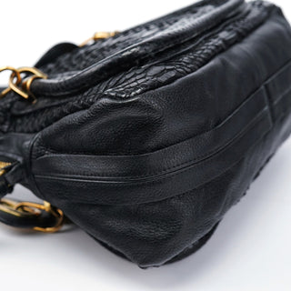 Chloé Black Python Paraty 2-Way Shoulder Bag