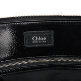 Chloé Black Quilted Patent Leather Heloise Tote Bag