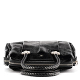 Chloé Black Quilted Patent Leather Heloise Tote Bag