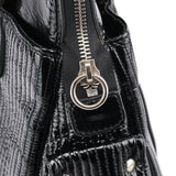 Chloé Black Quilted Patent Leather Heloise Tote Bag