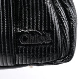 Chloé Black Quilted Patent Leather Heloise Tote Bag