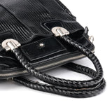 Chloé Black Quilted Patent Leather Heloise Tote Bag
