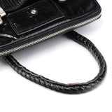 Chloé Black Quilted Patent Leather Heloise Tote Bag