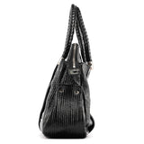 Chloé Black Quilted Patent Leather Heloise Tote Bag