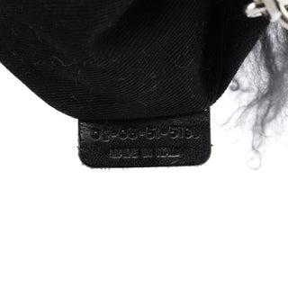 Chloe Black Shearling Embellished Chain Shoulder Bag