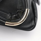 Chloé Black Silver Calfskin Paraty 2-Way Shoulder Bag