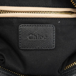 Chloé Black Small Leather Paraty 2-Way Shoulder Bag