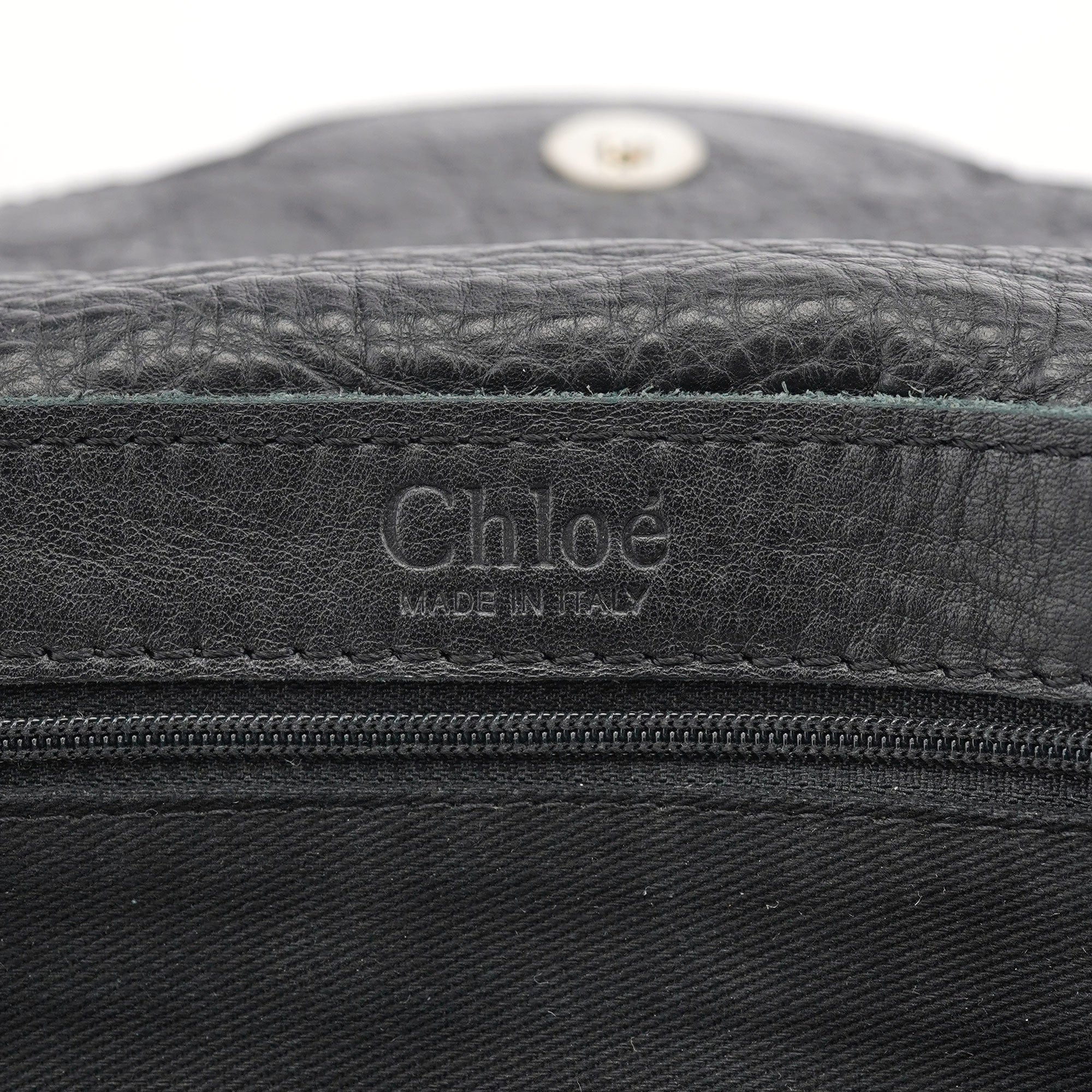 Chloé Black Studded Leather Tote Bag