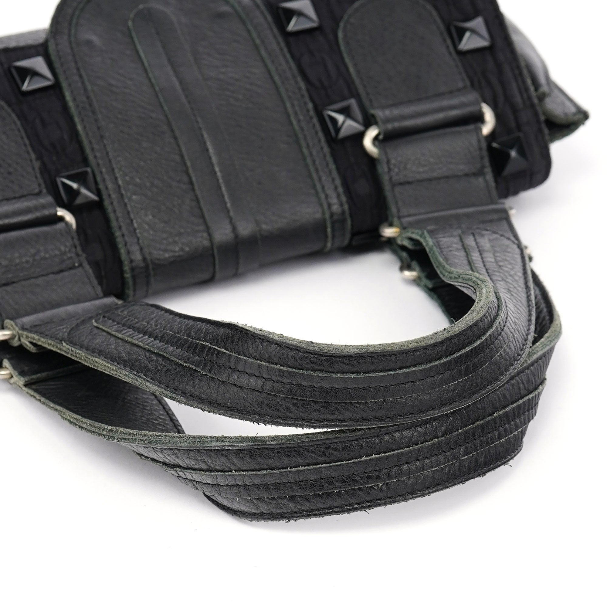 Chloé Black Studded Leather Tote Bag