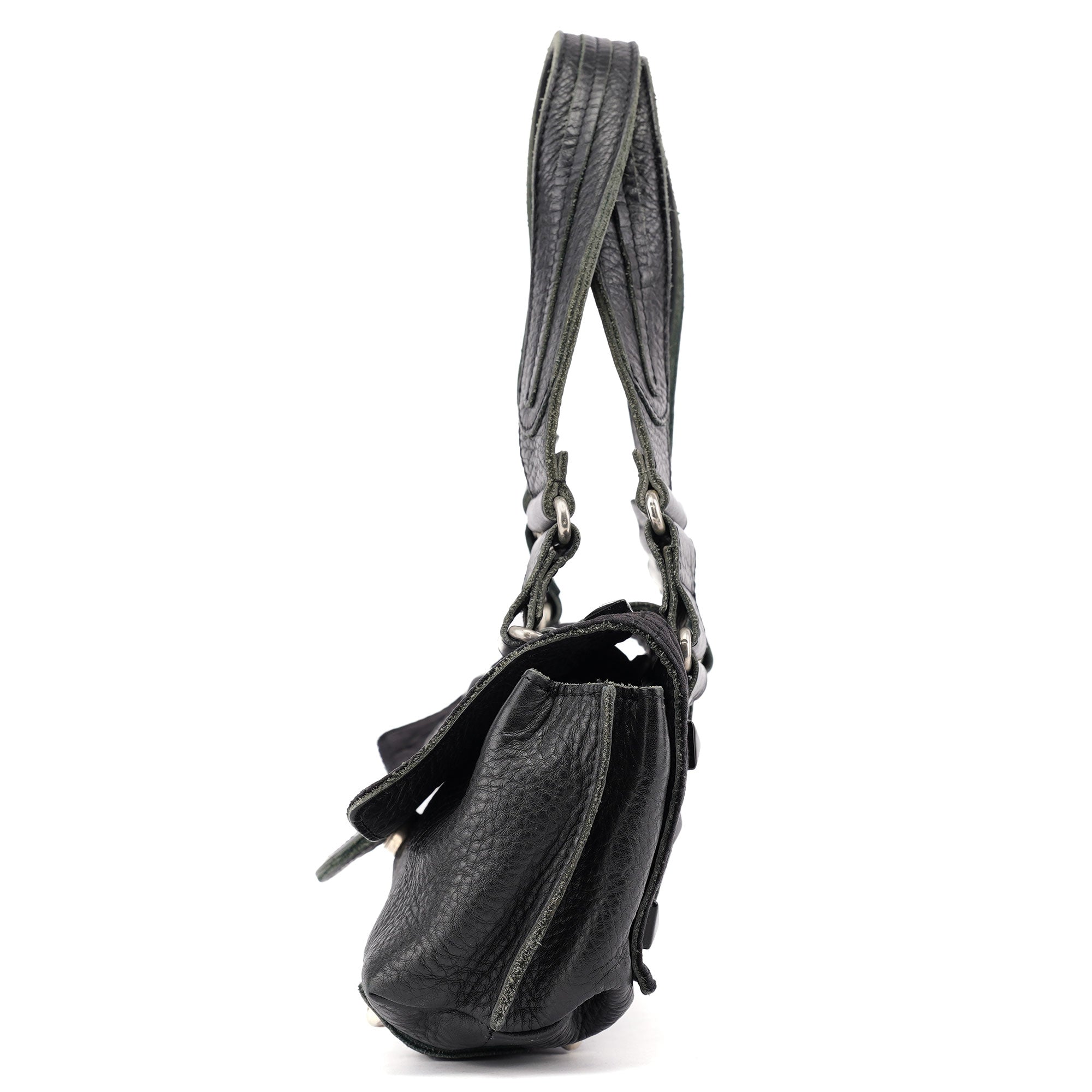 Chloé Black Studded Leather Tote Bag