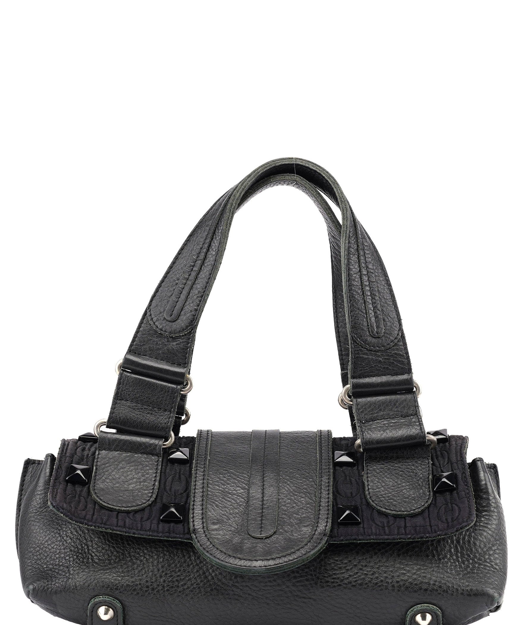 Chloé Black Studded Leather Tote Bag