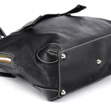 Chloe Black Studded Leather Tote Bag