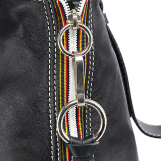 Chloe Black Studded Leather Tote Bag