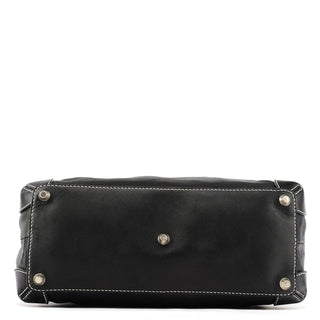 Chloe Black Studded Leather Tote Bag